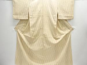 変わり立涌模様織り出し本塩沢単衣着物